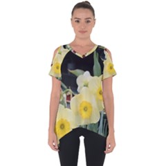 Daffodils In Bloom Cut Out Side Drop Tee by thedaffodilstore