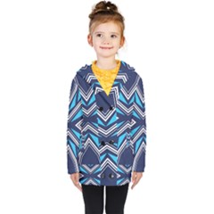 Abstract Pattern Geometric Backgrounds  Kids  Double Breasted Button Coat by Eskimos