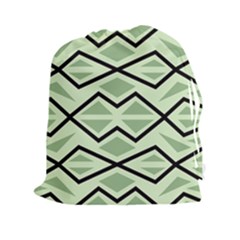 Abstract Pattern Geometric Backgrounds Drawstring Pouch (2xl) by Eskimos