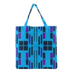 Abstract Pattern Geometric Backgrounds Grocery Tote Bag by Eskimos