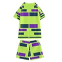 Abstract pattern geometric backgrounds Kids  Swim Tee and Shorts Set View2