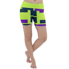 Abstract Pattern Geometric Backgrounds Lightweight Velour Yoga Shorts by Eskimos