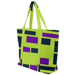 Abstract Pattern Geometric Backgrounds Zip Up Canvas Bag by Eskimos