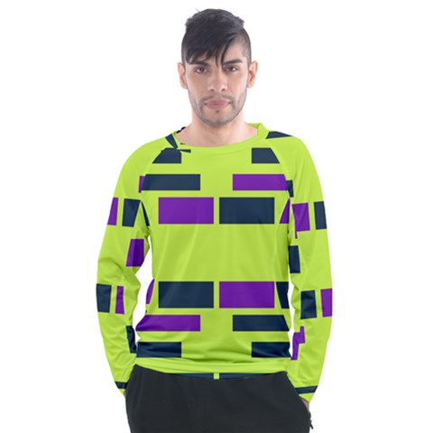 Abstract Pattern Geometric Backgrounds Men s Long Sleeve Raglan Tee by Eskimos