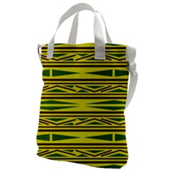 Abstract Pattern Geometric Backgrounds Canvas Messenger Bag by Eskimos