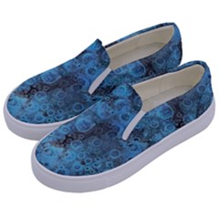 Abstract Surface Texture Background Kids  Canvas Slip Ons by dflcprintsclothing