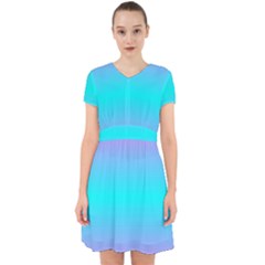 Blue And Pink Ombre Adorable In Chiffon Dress by FunDressesShop