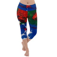 Lightweight Velour Capri Yoga Leggings by TheJeffers