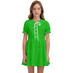 Plain Green Kids  Sweet Collar Dress