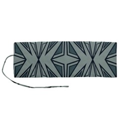 Abstract Pattern Geometric Backgrounds Roll Up Canvas Pencil Holder (m) by Eskimos