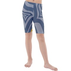 Abstract Pattern Geometric Backgrounds Kids  Mid Length Swim Shorts by Eskimos