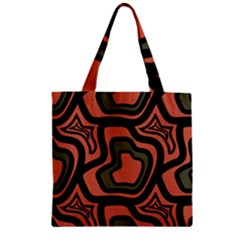 Abstract Pattern Geometric Backgrounds Zipper Grocery Tote Bag by Eskimos