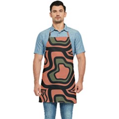 Abstract Pattern Geometric Backgrounds Kitchen Apron by Eskimos