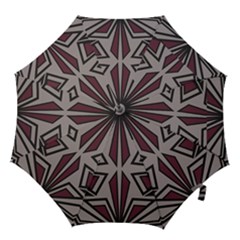 Abstract Pattern Geometric Backgrounds Hook Handle Umbrellas (small) by Eskimos