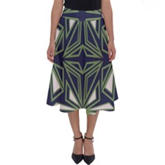 Abstract Pattern Geometric Backgrounds Perfect Length Midi Skirt by Eskimos