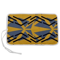 Abstract Pattern Geometric Backgrounds Pen Storage Case (l) by Eskimos