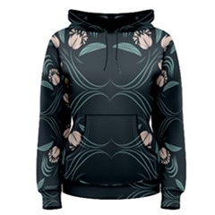 Folk Flowers Floral Art Print Flowers Abstract Art  Women s Pullover Hoodie by Eskimos