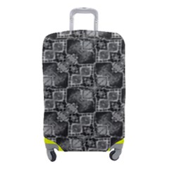 Black And Grey Rocky Geometric Pattern Design Luggage Cover (small) by dflcprintsclothing