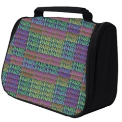 Paris Words Motif Colorful Pattern Full Print Travel Pouch (big) by dflcprintsclothing