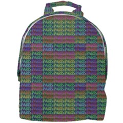 Paris Words Motif Colorful Pattern Mini Full Print Backpack by dflcprintsclothing