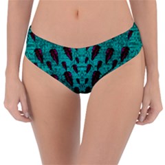 Leaves On Adorable Peaceful Captivating Shimmering Colors Reversible Classic Bikini Bottoms by pepitasart