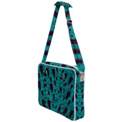 Leaves On Adorable Peaceful Captivating Shimmering Colors Cross Body Office Bag by pepitasart