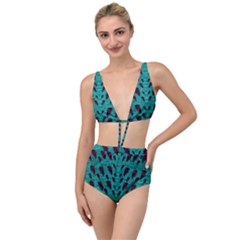 Leaves On Adorable Peaceful Captivating Shimmering Colors Tied Up Two Piece Swimsuit by pepitasart