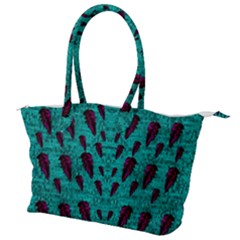 Leaves On Adorable Peaceful Captivating Shimmering Colors Canvas Shoulder Bag by pepitasart