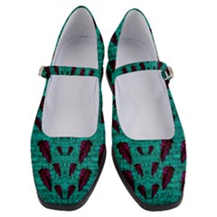 Leaves On Adorable Peaceful Captivating Shimmering Colors Women s Mary Jane Shoes by pepitasart