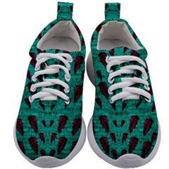 Leaves On Adorable Peaceful Captivating Shimmering Colors Kids Athletic Shoes by pepitasart