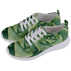 Echeveria Imbricata Closeup Photo Men s Lightweight Sports Shoes by dflcprintsclothing