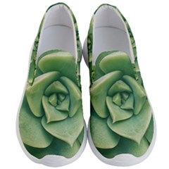 Echeveria Imbricata Closeup Photo Men s Lightweight Slip Ons by dflcprintsclothing