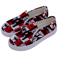 Emo Scene Graffiti Kids  Canvas Slip Ons by ArtistRoseanneJones