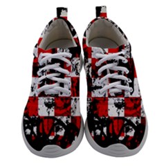 Emo Scene Graffiti Athletic Shoes by ArtistRoseanneJones