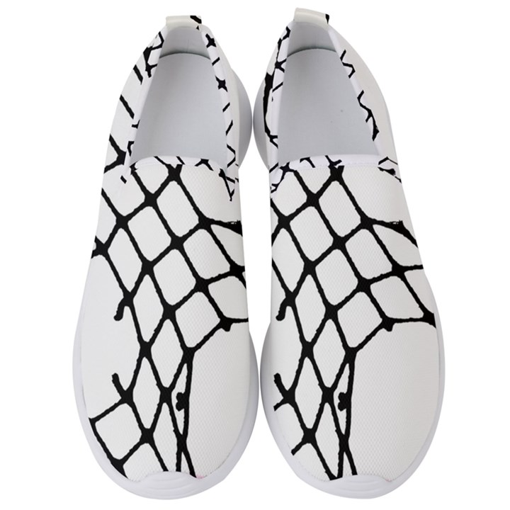 Ripped Fishnets Men s Slip On Sneakers