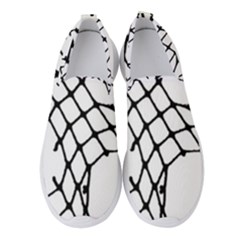 Ripped Fishnets Women s Slip On Sneakers by ArtistRoseanneJones