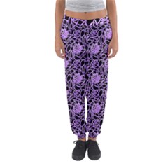 Electric Neon Abstract Print Pattern Women s Jogger Sweatpants by dflcprintsclothing