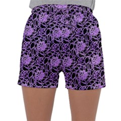 Electric Neon Abstract Print Pattern Sleepwear Shorts by dflcprintsclothing