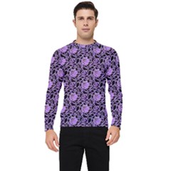 Electric Neon Abstract Print Pattern Men s Long Sleeve Rash Guard by dflcprintsclothing