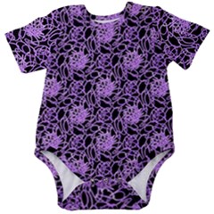 Electric Neon Abstract Print Pattern Baby Short Sleeve Onesie Bodysuit by dflcprintsclothing