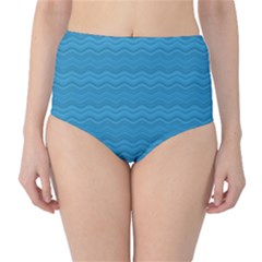Sea Waves Classic High-waist Bikini Bottoms by Sparkle