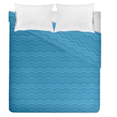 Sea Waves Duvet Cover Double Side (queen Size) by Sparkle