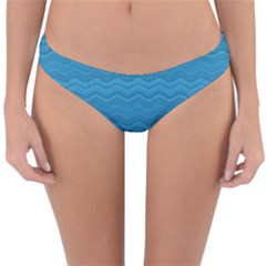 Sea Waves Reversible Hipster Bikini Bottoms by Sparkle