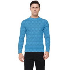 Sea Waves Men s Long Sleeve Rash Guard by Sparkle