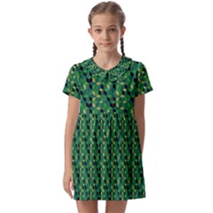 Color Spots Kids  Asymmetric Collar Dress by Sparkle