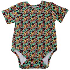 Color Spots Baby Short Sleeve Onesie Bodysuit by Sparkle