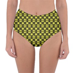 Glow Pattern Reversible High-waist Bikini Bottoms by Sparkle