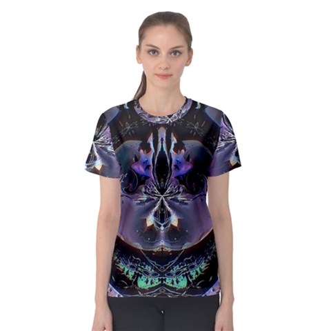 The High Priestess Card Women s Sport Mesh Tee by MRNStudios