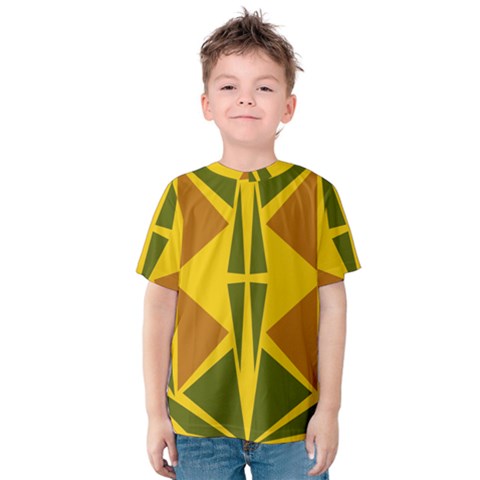  Abstract Geometric Design   Geometric Fantasy  Terrazzo  Kids  Cotton Tee by Eskimos