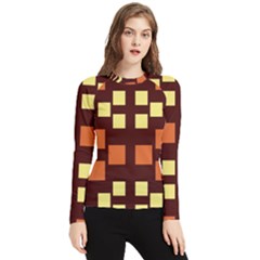 Abstract pattern geometric backgrounds  Women s Long Sleeve Rash Guard